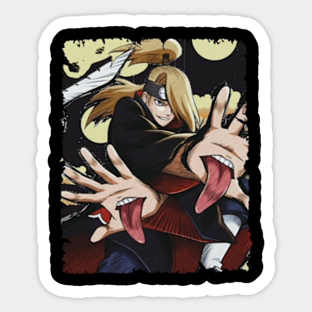 DEIDARA MERCH VTG Sticker by xsmilexstd